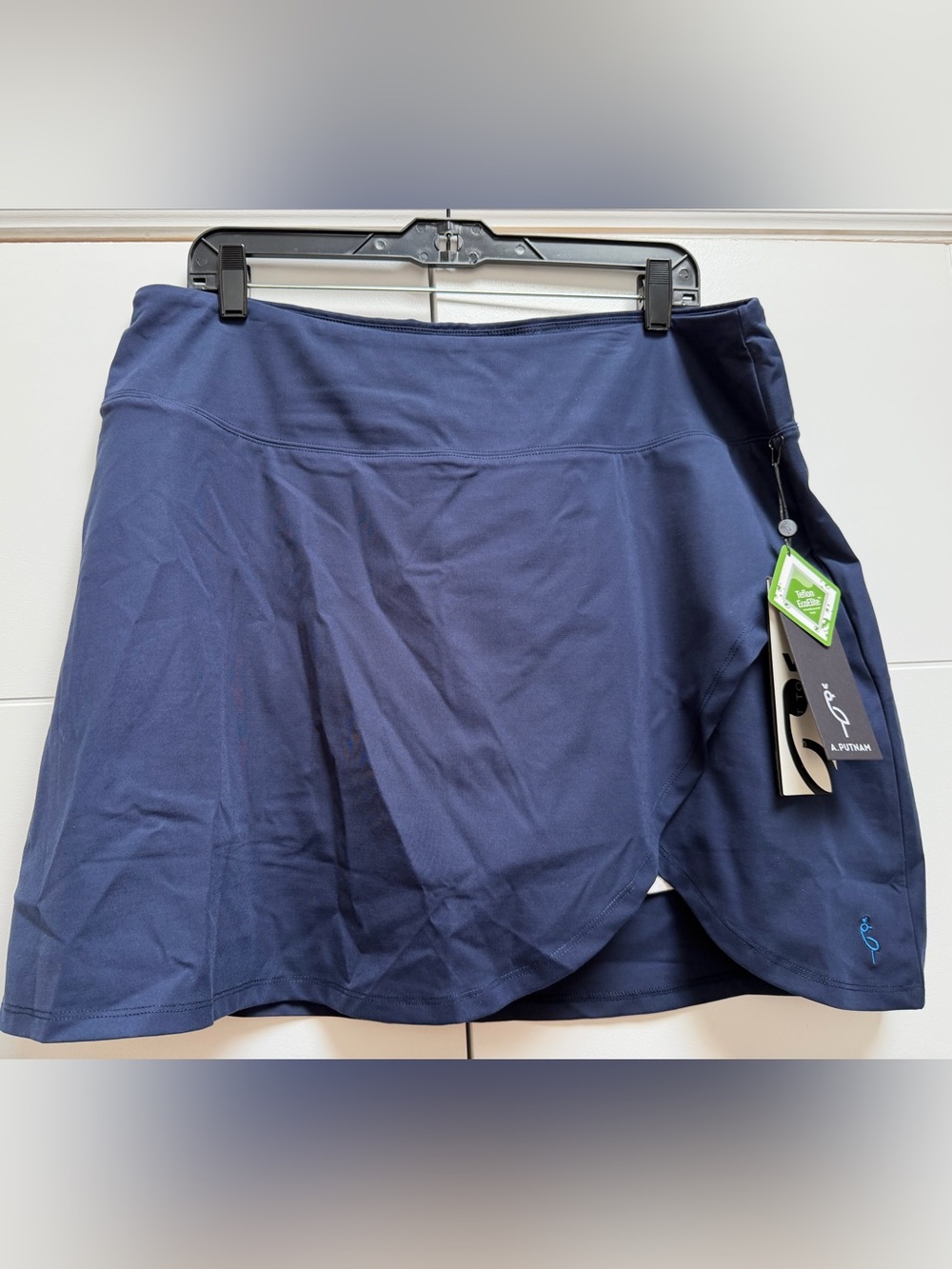 A. PUTNAM wrap skort skirt Golf Tennis Pickleball NEW Navy Sz XL Activewear